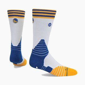 STANCE Basketball Fusion Golden State Warriors Official NBA Crew Socks Men's L